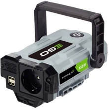 Преобразователь DC-AC (аккумуляторный инвертор) EGO PAD1500E, 56В-220В, 150Вт, 2 USB (220156004): Производитель Ego