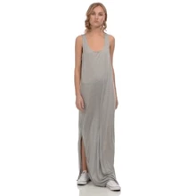 Платье H&M 3814424 40 серое повседневное длинное макси: Состав Вискоза