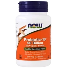 Now Foods Probiotic-10 50 billion, 50 veg caps: Тип Пробиотики