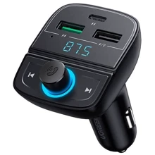FM-трансмітер UGREEN CD229 Bluetooth Car Charger (5.0+PD+QC3.0+USB Flash Drive+TF) Black: Виробник Ugreen