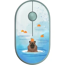 Мышь 2E MF300 Capybara Tangerine Silent WL BT Green (2E-MF300WCAPIBARAGN): Интерфейс подключения Bluetooth, Wireless