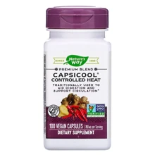 Nature's Way CapsiCool Controlled Heat Кайенский перец и имбирь 100 капсул: Тип Пищеварительные ферменты
