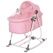 Ліжечко-гойдалка 3в1 Lorelli ALICANTE (pink): Тип трансформер