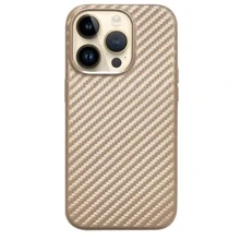 Чехол для iPhone K-DOO Mag Noble Collection Carbon Gold for iPhone 14: Цвет золотой