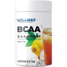 Амінокислота для спорту Willmax BCAA 2:1:1 Instant 400 g /80 servings/ Lemon Ice Tea: Смак Лимонный чай