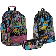 Набор Kite рюкзак + пенал + сумка для обуви 585 Street Art (SET_K25-585M-3): Производитель KITE