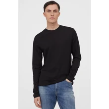 Лонгслив H&M 5964009 L черный: Вид Лонгсливы