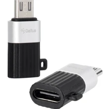 Адаптер Gelius Adapter GP-OTG007 microUSB to USB-C: Колір черный