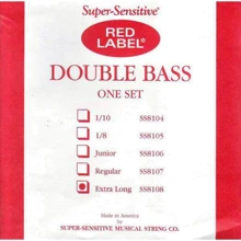 Струны для контрабаса Super-Sensitive Red Label SS8108 (Extra Long): Назначение Для контрабаса