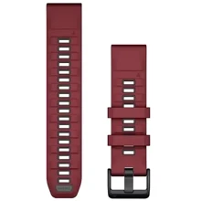 Ремешок Garmin QuickFit 22mm Watch Bands Marsala/Graphite Silicone (010-13392-06): Цвет бордовый