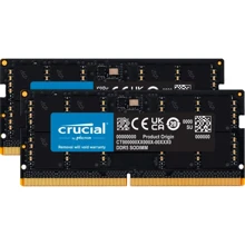 Crucial 64 GB (2x32GB) SO-DIMM DDR5 4800 MHz (CT2K32G48C40S5): Тип DDR5