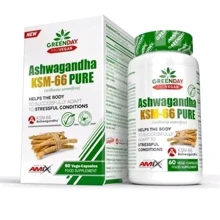 Бустер тестостерону Amix GreenDay ProVegan Ashwagandha KSM-66 Ашваганда 60 вегакапсул: Форма випуску капсульованих