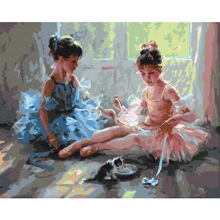 Картина за номерами Brushme Балерини з кошеням 40x50 см (BS51984): Виробник Brushme