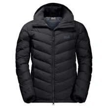 Пуховик Jack Wolfskin Fairmont Men 1203591-6000 54 чорний зимовий з капюшоном: Вид Пуховики
