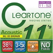Струна для гитар Комплект струн CLEARTONE 7611 Acoustic 80/20 Bronze Ultra Light (11-52): Тип Комплект струн