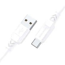 Кабель Borofone USB-C to USB-C 60W 1m White (BX81): Тип USB-C - USB-C