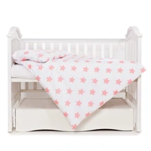 Сменная постель 3 эл. Twins Eco Stars 3090-TS-15, coral, розовая: Тип постельный комплект