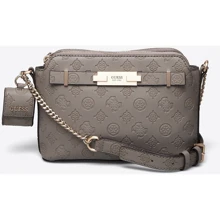Женская сумка кросс боди Guess Bea Double Zip Crossbody серая (HWVS8132150-TAU): Пол Женский