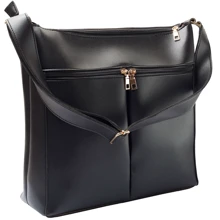 Жіноча сумка через плече Monsen чорна (10919-black): Стать жіночий