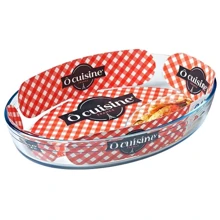 O CUISINE овальная 35х24х6см (3л) с крышкой (346PC05): Крышка Нет