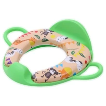 Накладка на унитаз с ручками+спинка Lorelli MONKEY (green): Цвет зеленый