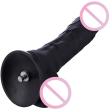 Фаллоимитатор-насадка Hismith 8.3" Silicone Dildo Black: Назначение Вагинальные