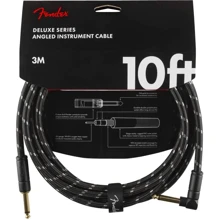 Кабель инструментальный Fender Cable Deluxe Series 10' Angled Black Tweed: Производитель Fender