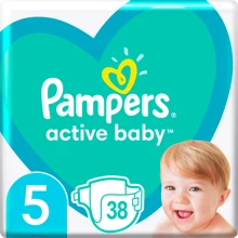 Подгузники Pampers Active Baby Junior Размер 5 (11-16 кг) 38 шт (8006540207796): Тип Подгузники
