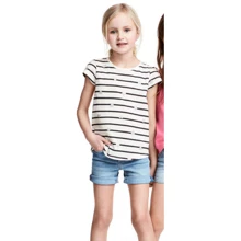 Футболка H&M 3550685 134-140 см черно-белая: Тип Футболки