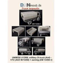 Набор деталировки DAN models Брезент для военного грузовика 2т UNIMOG U1300L (4x4) (АСЕ) + сборная модель: Производитель DAN models