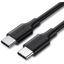 Кабель UGREEN USB-C to USB-C US286 3A 60W 2m Black: Тип USB-C - USB-C