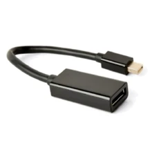 Адаптер Cablexpert Adapter Mini DisplayPort to DisplayPort (A-mDPM-DPF4K-01): Колір черный