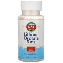 KAL Lithium Orotate 5 mg Литий 60 капсул: Форма выпуска Капсулы