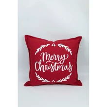 Наволочка Прованс Merry Christmas 42х42 см червона (30436): Тип Наволочки