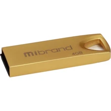 USB-флешка Mibrand 4GB Taipan Gold USB 2.0 (MI2.0/TA4U2G): Стандарт USB USB 2.0