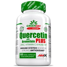 Amix GreenDay ProVegan Quercetin with Bromelain Plus Кверцетин и Бромелайн 120 веганских капсул: Форма выпуска Капсулы