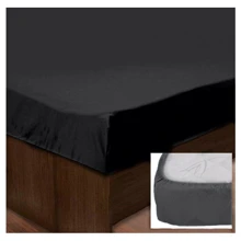 Простынь на резинке темно-серая SoundSleep 182 Dark gray 80х200см (92572584): Тип простынь