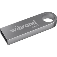 USB-флешка Wibrand 64Gb Puma USB 2.0 Silver (WI2.0/PU64U1S): Стандарт USB USB 2.0