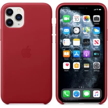 Чехол для iPhone Apple Leather Case (PRODUCT) Red (MWYF2) for iPhone 11 Pro: Цвет красный