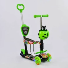 Самокат Best Scooter зеленый (33650): Количество колес 3