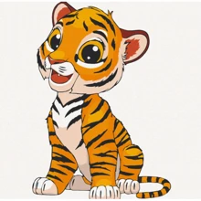 Картина по номерам Art Craft Тигренок 30х30 см 15526-AC: Производитель Art Craft