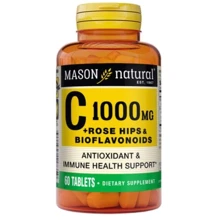 Mason Natural Vitamin C 1000 mcg Plus Rose Hips and Bioflavonoids Complex Витамин С 60 таблеток: Тип Витамин C