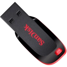 USB-флешка SanDisk 128GB Cruzer Blade USB 2.0 Black/Red (SDCZ50-128G-B35): Стандарт USB USB 2.0
