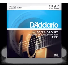 Струна для гитар Струны D"ADDARIO EJ36: Тип Комплект струн