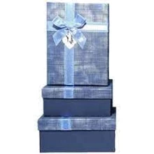 Коробка Подарочные коробки UFO 10331-02 Набор 3 шт Blue прям: undefined undefined