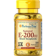 Puritan's Pride Vitamin E-200 iu Mixed Tocopherols Natural-100 Softgels: Тип вітамін E