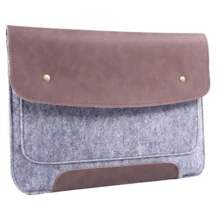 Gmakin Cover Envelope Two Buttons Brown/Grey (GM45-12) for MacBook 12": Цвет коричневый (Brown)