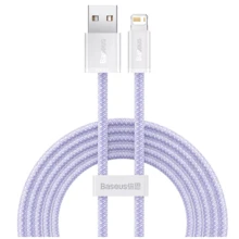 Кабель Baseus USB Cable to Lightning Dynamic Series Fast Charging 2.4A 1m Purple (CALD000405): Тип USB Cable - Lightning