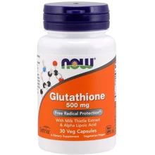 NOW Foods GLUTATHIONE 500 mg 30 VCAPS Глутатіон: Тип глутатіон