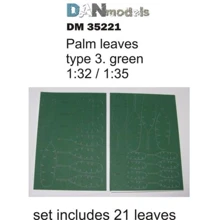 Пальмовые листья DAN models Зеленые, набор №3 (DAN35221): Производитель DAN models